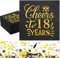 Servietten 18 Geburtstag 60 Stück mit 15g Konfetti Geburtstag, Cheers 18 Years Servietten Geburtstag, Happy Birthday Servietten, Servietten 18. Geburtstag Junge Mädchen, Papierservietten 33X34cm