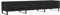 vidaXL TV Cabinet in Black Engineered Wood with Spacious Drawers and Iron Legs for Living Room or Bedroom