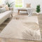TT Home Wohnzimmer Teppich Kurzflor Geometrisches Design Abstrakte Optik, Farbe:Beige Ocker, Größe:240x340 cm