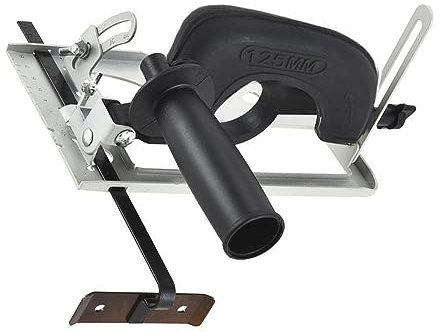 Adjustable Angle Grinder Bracket, Universal Fixed Angle Grinder Holder Metal Stand with Dust Cover for 100mm 115mm 125mm