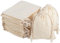 packra Baumwollsäckchen 30 Stück, Geschenktüten Baumwoll Säckchen Klein 9x12cm, Leinensäckchen Stoffbeutel klein, Jutesäckchen für Schmuck Hochzeit Weihnachten Party