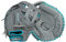 Wilson 2024 A500™ Siren™ Fastpitch Softball-Fängerhandschuh für Jugendliche, Rechtshänder, Grau/Blaugrün/Weiß