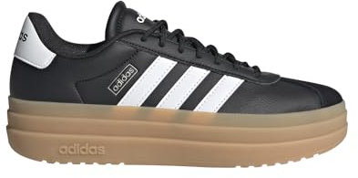 adidas Femme VL Court Bold Basket, Noir, Blanc, Cyber métallisé, 42 EU