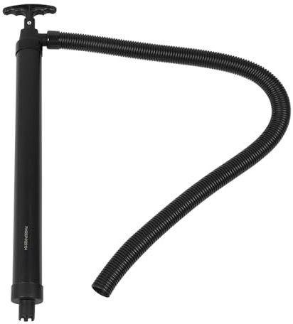 Manual Bilge Pump, Hand Water Pump Comfortable Grip Hose Ergonomic Multifunctional Easy Use for Fishing Boats (Black)