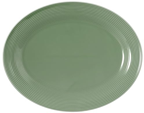 Seltmann Weiden Beat Salbeigrün Servierplatte oval 35x28cm