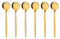 GRÄWE Kaffeelöffel Provence, gold, 6 Stück, spülmaschinengeeignet, Dessertlöffel, Kaffee Löffel aus Edelstahl, kleiner Löffel