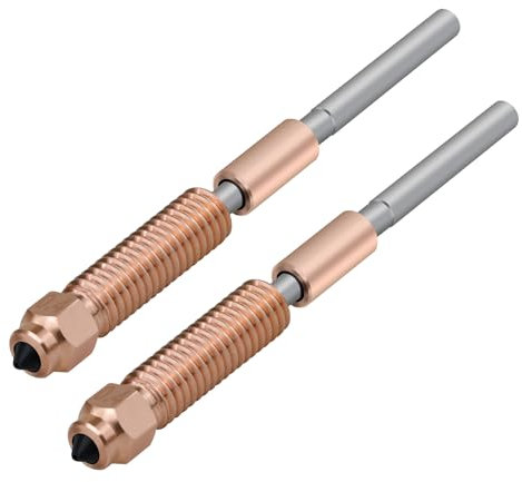 2pcs K1C Einhorn Quick-Swap Düse Kit 0.4 0.6 Kompatibel mit Creality K1C und Ender 3 V3 3D Drucker Keramik Heizblock Hotend Zubehör Ersatz (1pc 0.4mm +1pc 0.6mm)