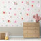 Pink Flower Wall Stickers Wall Decals Bedroom Adult Watercolor Floral Wall Sticker Living Room Home Decor Wall Stickers 0605