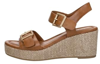 Marco Tozzi Damen Sandalen mit Keilabsatz Offene Zehenpartie Modern