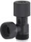 Robinet WC équerre laiton noir Mâle Femelle écrou tournant 12x17 (3/8) NOYON & THIEBAULT