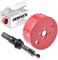 HOHXEN Sierra de Corona Bimetálica de 115mm, M42 HSS Sierra de Orificio con Punta de Posicionamiento para Cortar Acero Blando, Acero Inoxidable, Hierro Fundido, Latón, Aluminio, Madera, Tubos de PVC