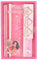 Depesche 12857 TOPModel - Schreibwaren Set in Rosa, mit Model Motiv und Herzen, inkl. Bleistiften, Radiergummi, Lineal uvm.