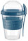 Yogurt Pots Spoon Reusable 600ML Overnight Oats Muesli Cup with Lid BPAfree Breakfast Cereal To Go Dishwasher Safe Snack Lunch Oatmeal Jars Travel Meal Food Container 20oz (Glacier Teal)