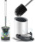 Nicoman Toilet Brushes & Holders Set toilet Cleaner Brush, Silicone Toilet Cleaning Brush Kit with Solid Handle and Durable Bristles for Bathroom Cleaning, Come with Diatomite Drying Pad (1 pack)