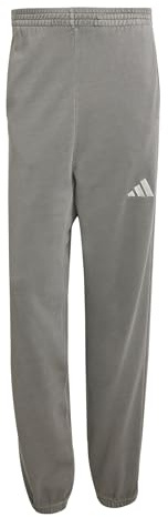 adidas Men's All SZN French Terry Washed Loose Pants, Black, XXL