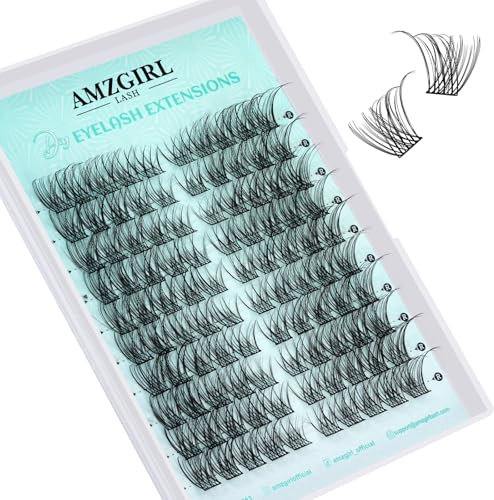 Natural Eyelash Clusters 100pcs Wispy Cluster Eyelashes C Curl Left&Right Cluster Eyelashes Individual Eyelash Extensions DIY Eye Eyelash Clusters(Sunup)