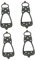 VALICLUD Cleat Crampon Covers Pack Anti-skid Stretchable Hardened Material for Winter Outdoor Activities