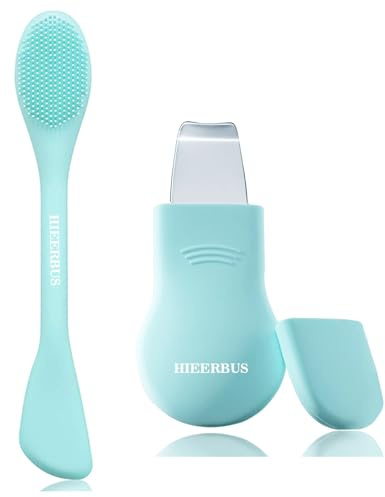 Strumento per la rimozione dei punti neri, scrubber viso in silicone, raschietto 2 in 1 per una pulizia profonda, spatola per la pulizia della pelle del viso, rimozione dei punti neri del naso