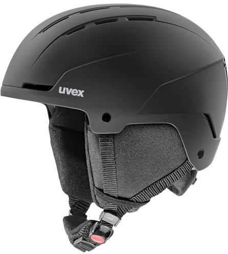 uvex Glance Skihelm, Black matt, 54-58 cm