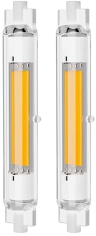 Fecifte R7S LED 118mm Dimmable 30w Bulb, Warm White 3000K, 3000LM, Linear Light Bulb Double Ended Reflector Light Replacement 100W 200w Halogen, No Flick, 360° Light Angle, 2Pack