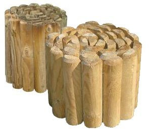 PAPILLON Staccionata rollborder cm 5x200x20h - in Legno di Pino impregnato in Autoclave