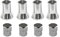 dovewill 4 Paar Auto Truck TPM verchromtem Kunststoff Tire Valve Stem Caps und Ärmelstulpen