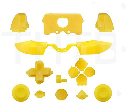 Lot complet de boutons de rechange pour manette Xbox One Elite Jaune