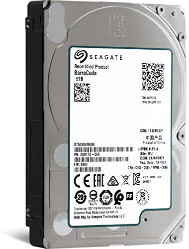 Seagate ST500LM030 Barracuda - Disco duro interno de 0,5 TB (6,4 cm/2,5, caché de 128 MB) brown box 5 TB