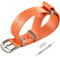 MZBUTIQ 22mm Orange Uhrenarmband Sicherheitsgurt Nylon Watch Strap Armband Herren Gebürstete Schnalle