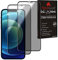 TECHGEAR [2 Pack Anti Spy Screen Protector for iPhone 12 Mini - PRIVACY Filter 3D GLASS Edition Genuine Tempered Glass Full Screen Protector Guard Cover Compatible with iPhone 12 Mini 5.4