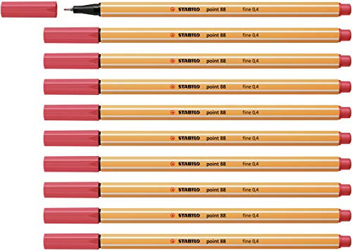 STABILO - Fineliner - point 88-10er Pack - rostrot