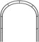 Rosenbogen Metall Stabil Gartenbogen aus Pulverbeschichtetem Stahl Wetterfeste mit Rankhilfe Spalier für Kletterpflanzen und Rosen 180 cm Breit