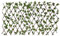 UNUS Garden Rankgitter Deko Sichtschutz Weide, künstliche Hecke mit Blättern, 100x200cm