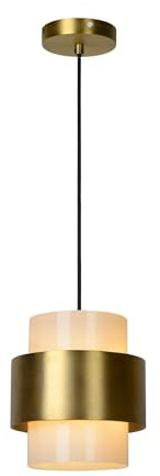 LUCIDE FIRMIN - Pendelleuchten - Ø 20 cm - 1xE27 - Mattes Gold/Messing