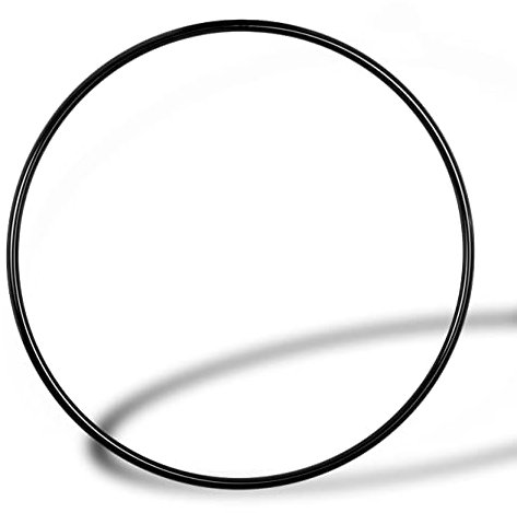 PoleSports Aerial Hoop Lyra 0-Punkt Aufhängung Schwarz 105 cm x Ø 30 mm [Komfort] Stahlring für Zuhause und Pole Dance Reifen, Yoga Ring, Zirkus Akrobatik *auch für Anfänger