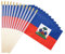 Ckexin Haiti-Flagge, klein, 25 Stück
