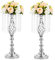 Sziqiqi 49cm Wedding Silver Vases Centrepieces For Tables, 2 Pcs Wedding Flower Stand, Wedding Table Vases For Party Anniversary Ceremony Party Birthday Event Reception Top Tables