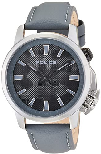Police Herren Analog Quarz Uhr mit Nylon Armband PEWJD2202702