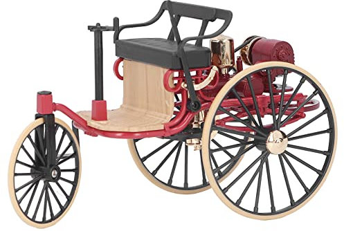 VGEBY Dreirad-Ornament, Maßstab 1:12, Klassische Legierung, Dreirad-Modell, Ornament, Hohe Simulation, Retro-Miniatur-Dreirad-Dekoration für Zuhause(Rot) Kunsthandwerkliches Spielzeug