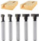 5PCS T-slot Router Bit Set by 1/4 Inch Shank Keyhole Router Bit Set Woodworking Cutters T-track Slotting Bit (Cutting Diameter:5/16,3/8,1/4,1/2,14mm)