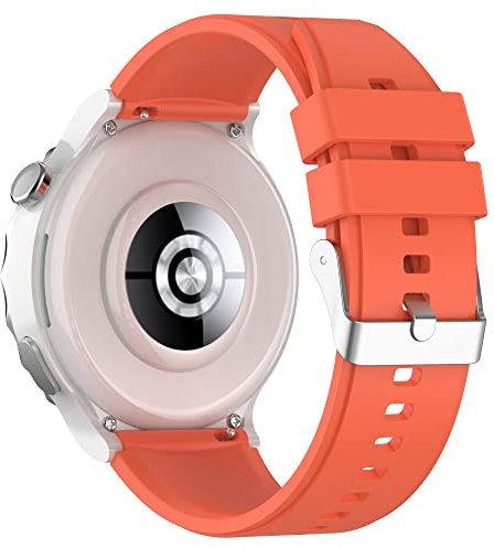 BoLuo 20mm Cinturini per Orologi per Huawei Watch GT3 Pro 43mm /Huawei Watch GT3 42mm /Watch GT2 42mm,Cintura Silicone Bracelet Cinturino Strap per Coros Pace 2 /Coros Apex 42mm /Ticwatch E3 (arancia)