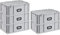 PROREGAL SuperSparSet 5x Eurobox NextGen Portable | HxBxT 23,5x40x60cm | 44 Liter | Eurobehälter, Transportbox, Transportbehälter, Stapelbehälter
