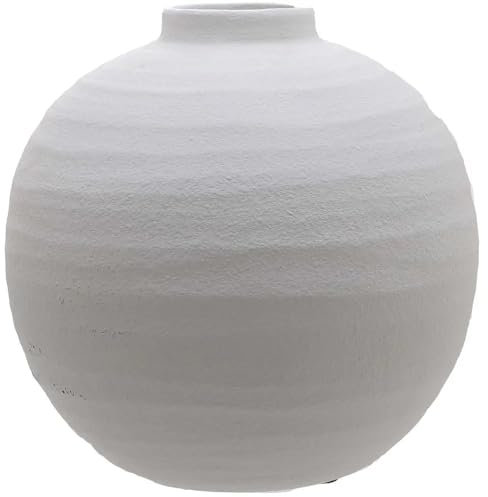 Hill Interiors Tiber Matte Vase (28cm x 28cm x 28cm) (White)