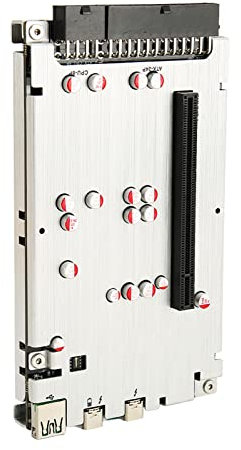 Yunseity Externes Grafikkartendock für Thunderbolt 3 4, Externe Laptop-Dockingstation aus Aluminiumlegierung, PCIE 3.0x4, Unterstützt ATX SFX Flex