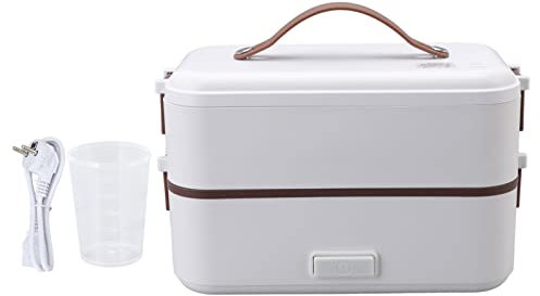 Gavigain Scaldavivande Elettrico, Veloce Scaldavivande Scaldavivande Portatile Scaldavivande Scaldavivande Elettrico con Contenitore Rimovibile in Acciaio Inossidabile per Casa, Camioni(EU Plug 220V)