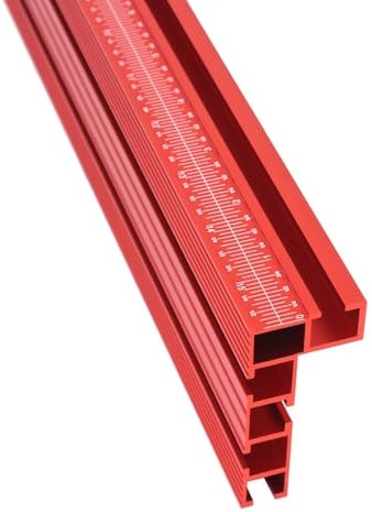 JCFANTS 75 T-Track Table Fence System for Woodworking Accessories, Miter Saw Fence with Laser Measure - Fits Portable Table Saws, Band Saws and Cabinet Saws (Fence Only)