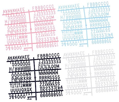 EXCEART Weiße Fotorahmen 8st Gefühlt Buchstabe Das Schild Alphabet-Plüschtiere