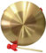 TOYANDONA Bronze-Gongs und Trommeln musikinstrumente musical instruments Gong mit Schlägel, Rhythmus-Percussion-Musikteile Chinesische Instrumentenstäbe Chinesische Gongglocke Dicker Schnitt