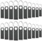 Wooolken Mini Memorias USB Pendrive 1GB 20 Unidades Resistentes al Agua Metal para Ordenador Portátil, Ordenador, TV, Coche（Color de la Pistola）