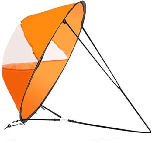 NIDONE Downwind Wind Sail Kit 42 -Zoll Kajak Windsegel Kajak -Paddel -Accessoires für Kajakboot -Segelboot -Kanu Orange, Kajakzubehör